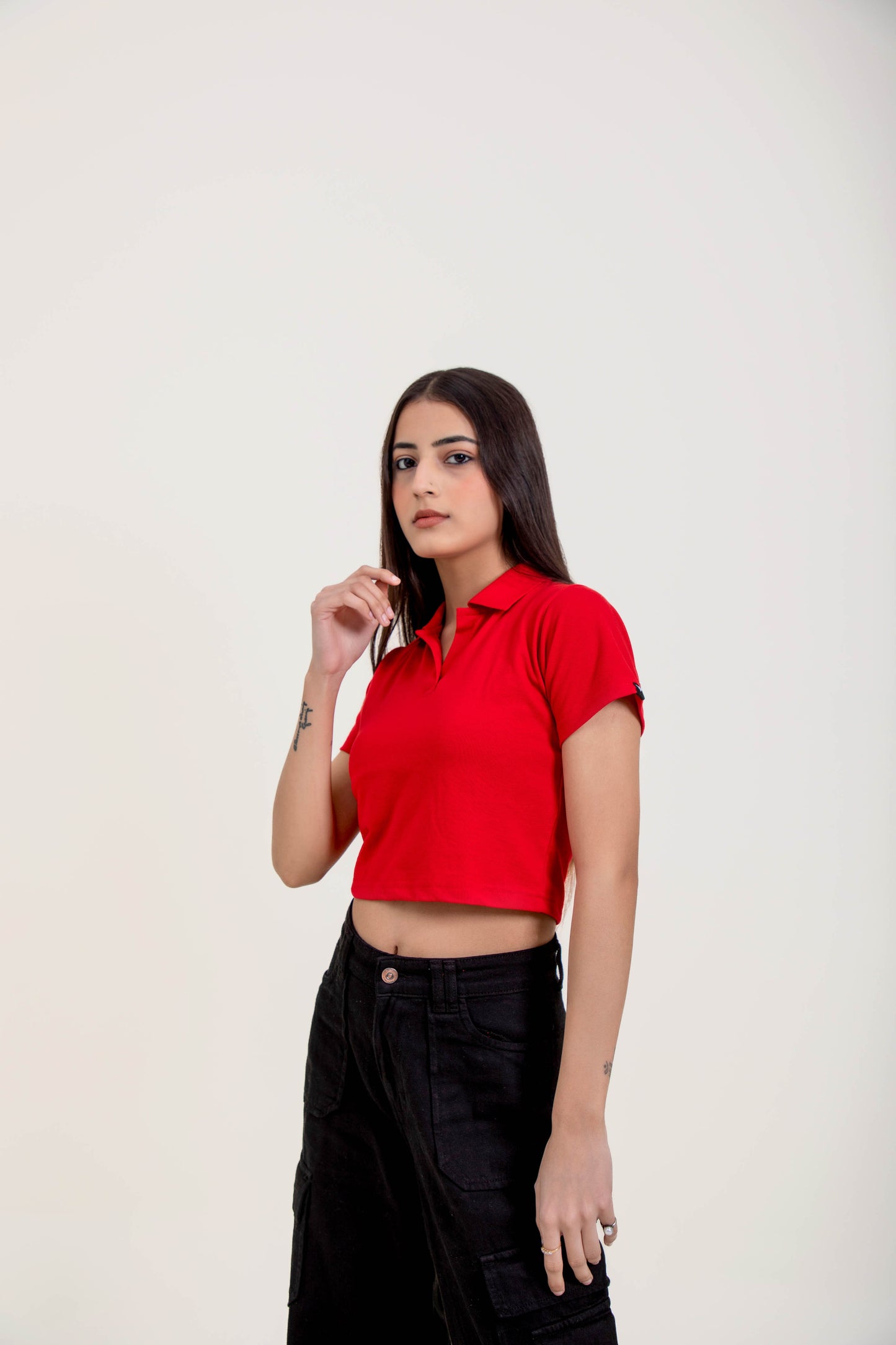 Crop Polo T-shirt