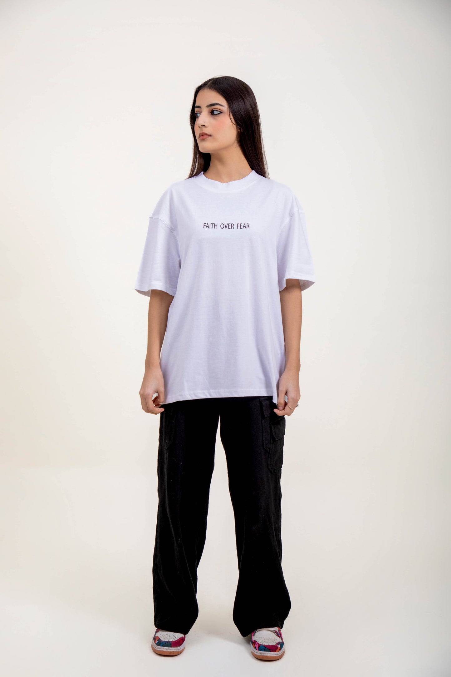 Faith Over Fear Oversized T-shirt