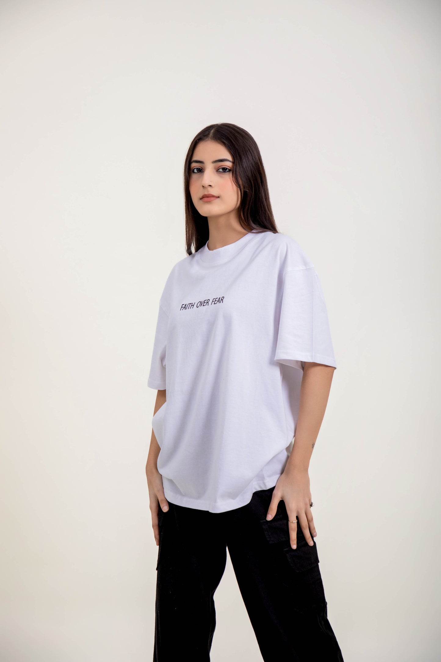 Faith Over Fear Oversized T-shirt